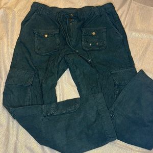 Free People Tahiti Cargo Pants, teal